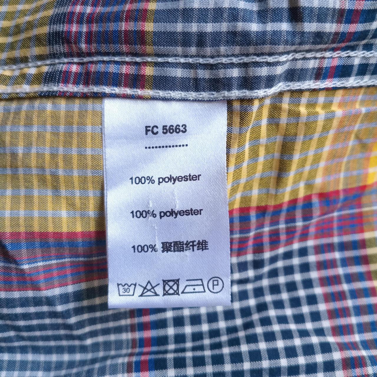 Polo Shirt | Men Large Women Size XL Lee Checkered Long Sleeve