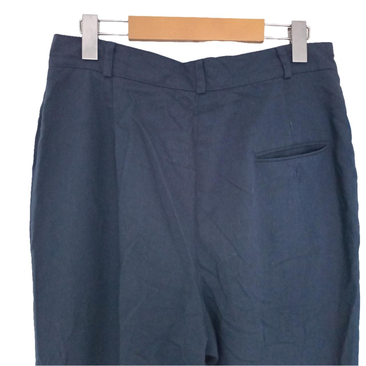 Trousers | Women Medium UK 12 Navy Semi-Baggy Slacks