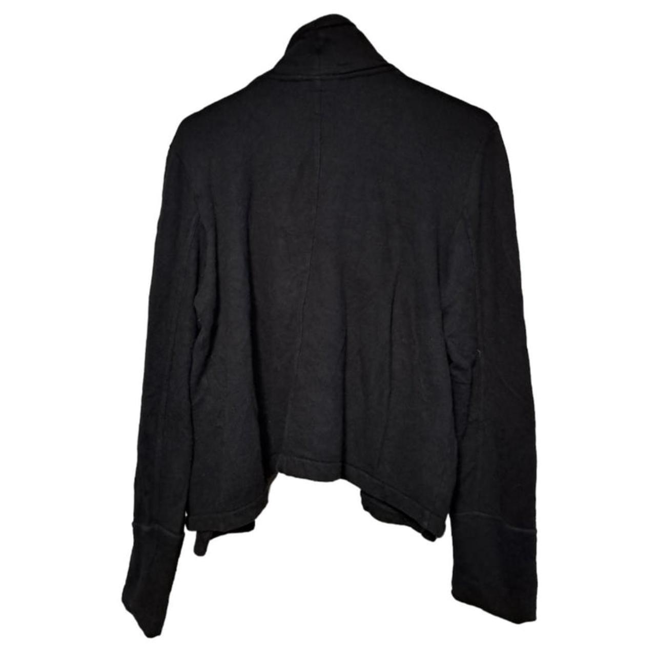Jacket | Women XL Black Thick Cotton Cardi