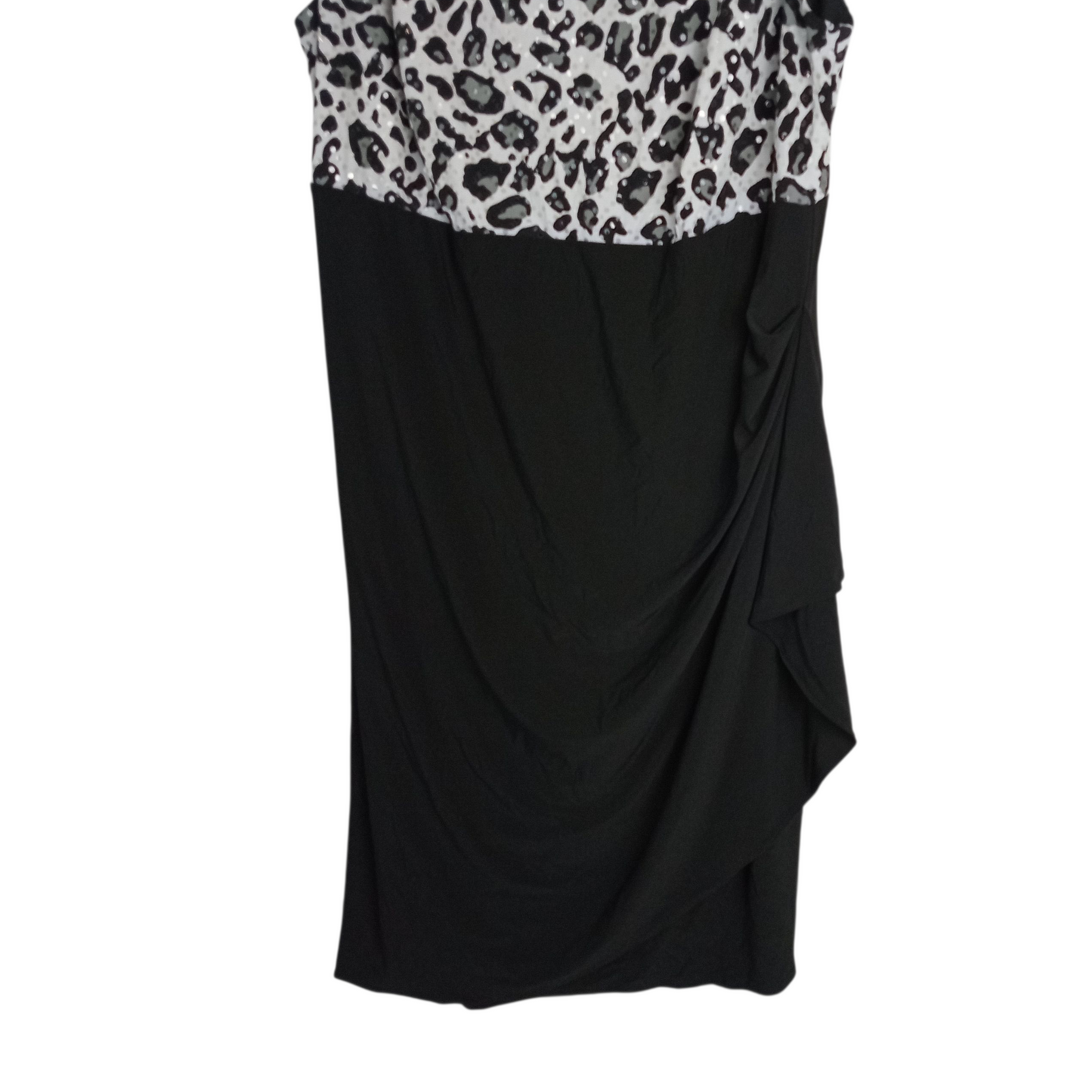 Dress | Women UK18 Dressbarn Collection Sleeveless Black and White Leopard Print