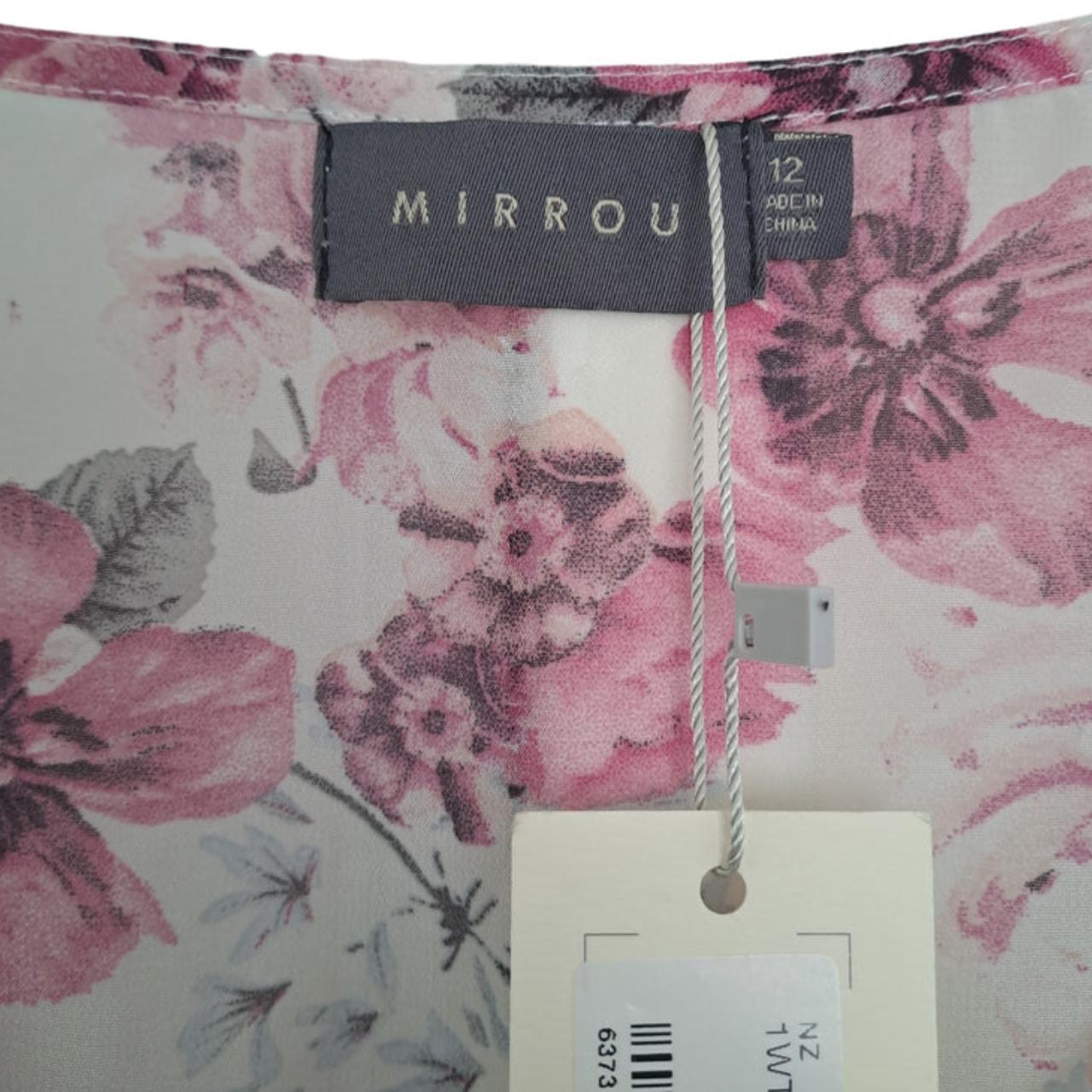 Crop Top | Women Medium UK12 Double-Layered Floral Top