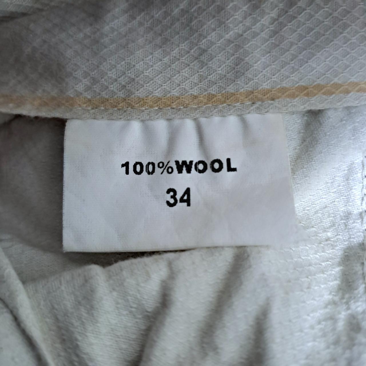 Trousers | Men's Khaki Wool Slacks, Size 34, Waist 34 in.