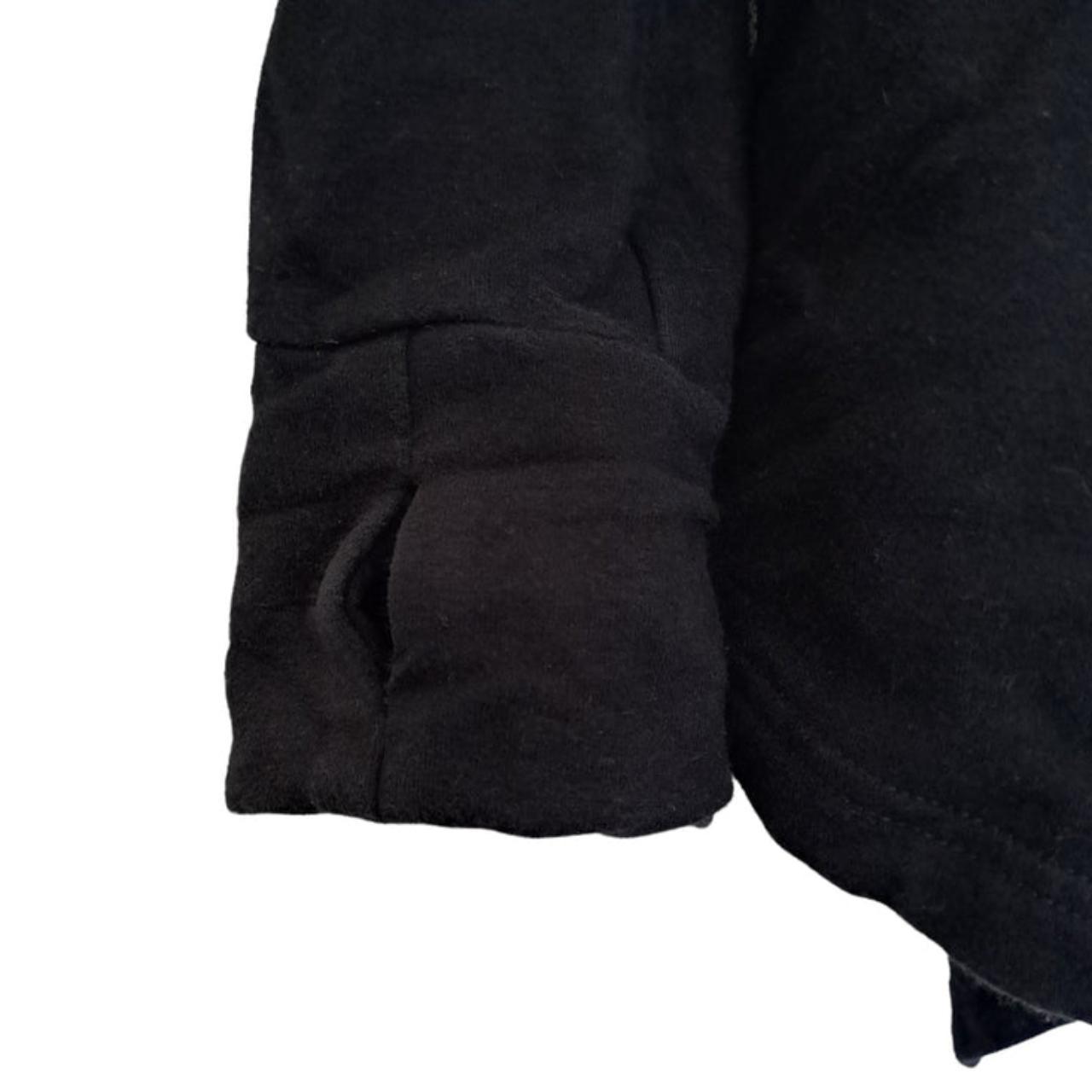 Jacket | Women Black Cardigan With Hoodie Large