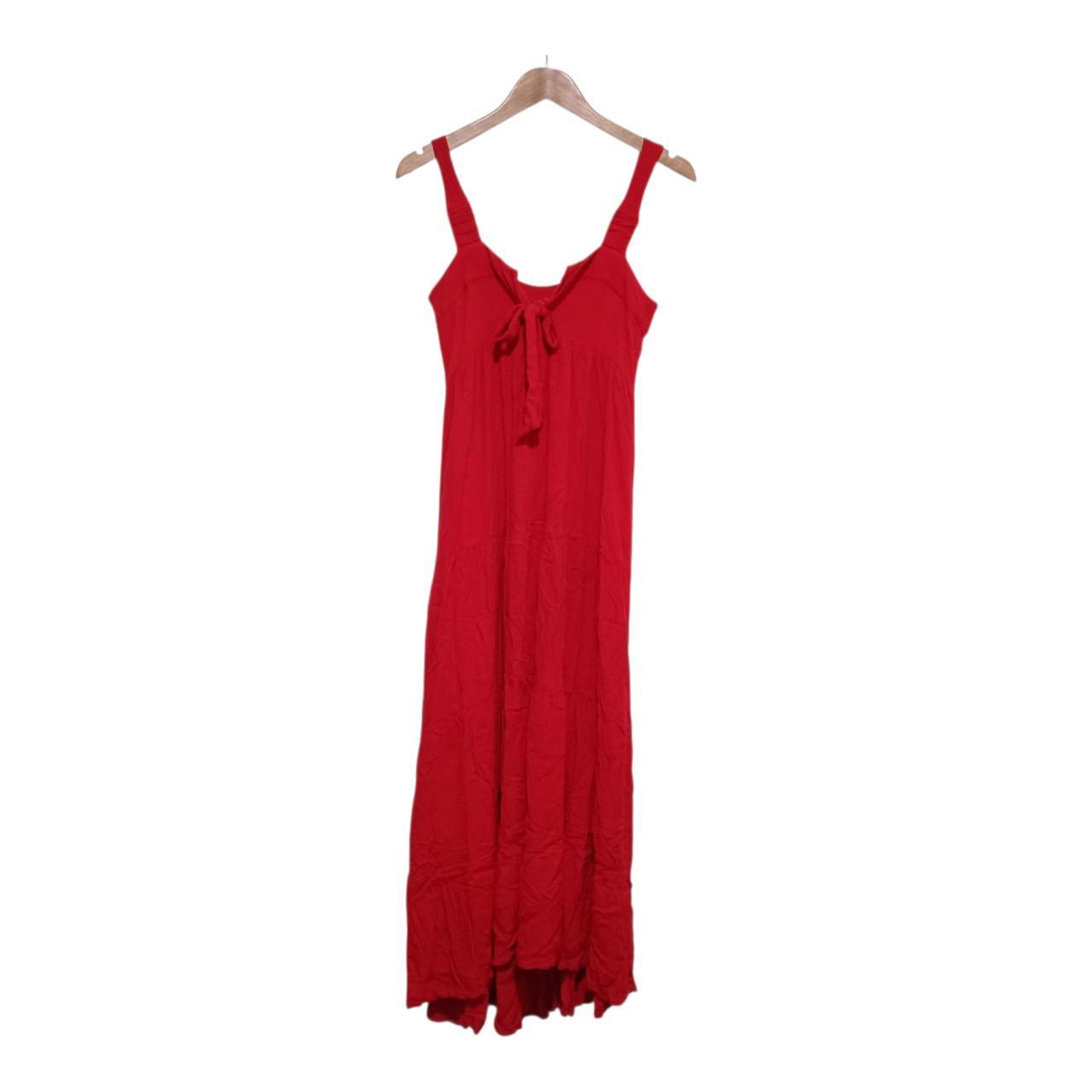 Dress | Women UK8 Red A-Line Maxi