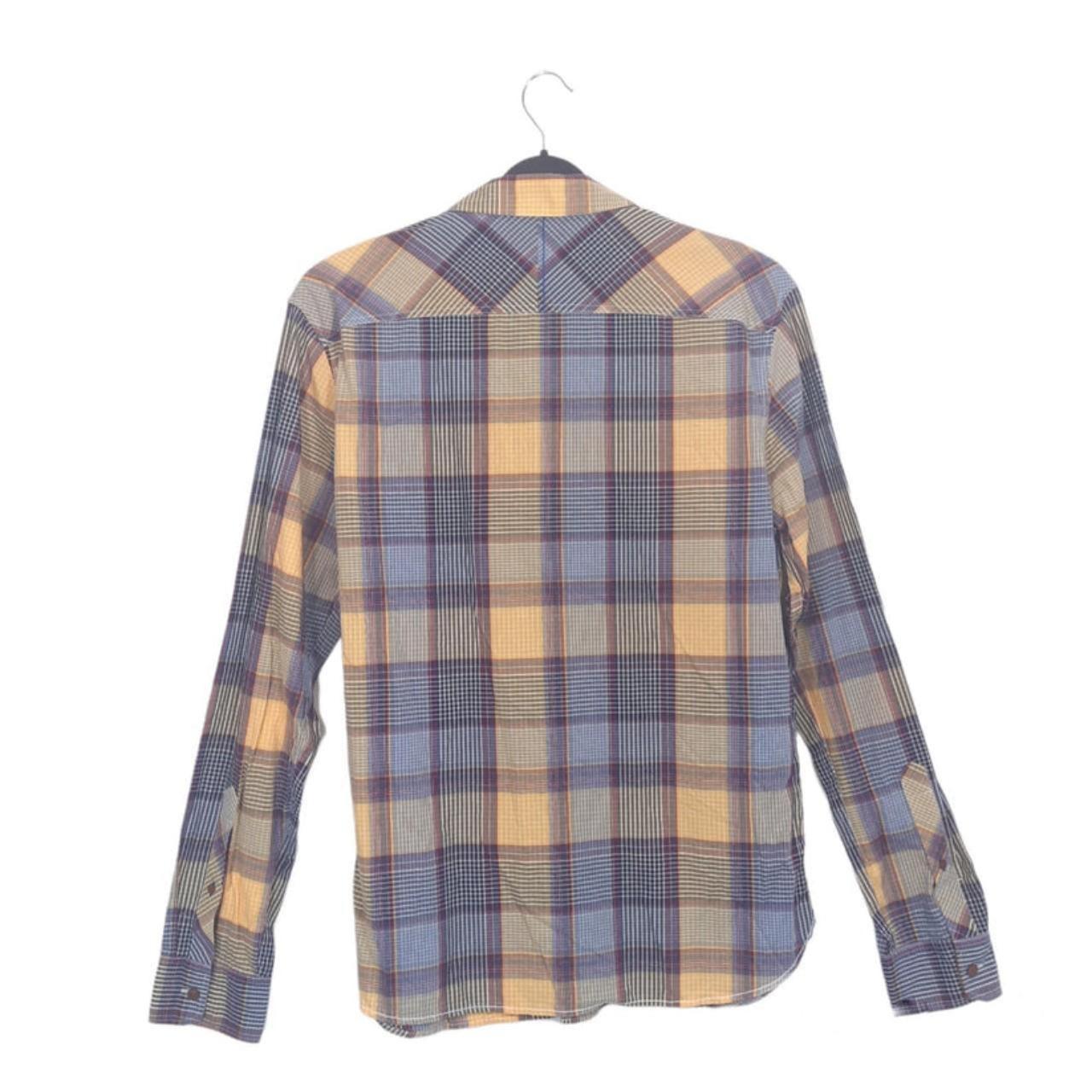 Polo Shirt | Men Large Women Size XL Lee Checkered Long Sleeve