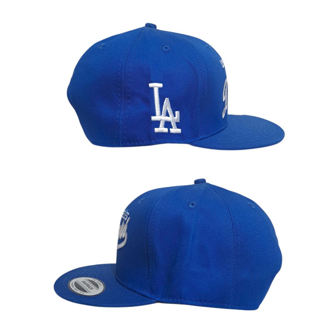 Headgear | Los Angeles Dodgers Classic Font Blue Snapback Cap