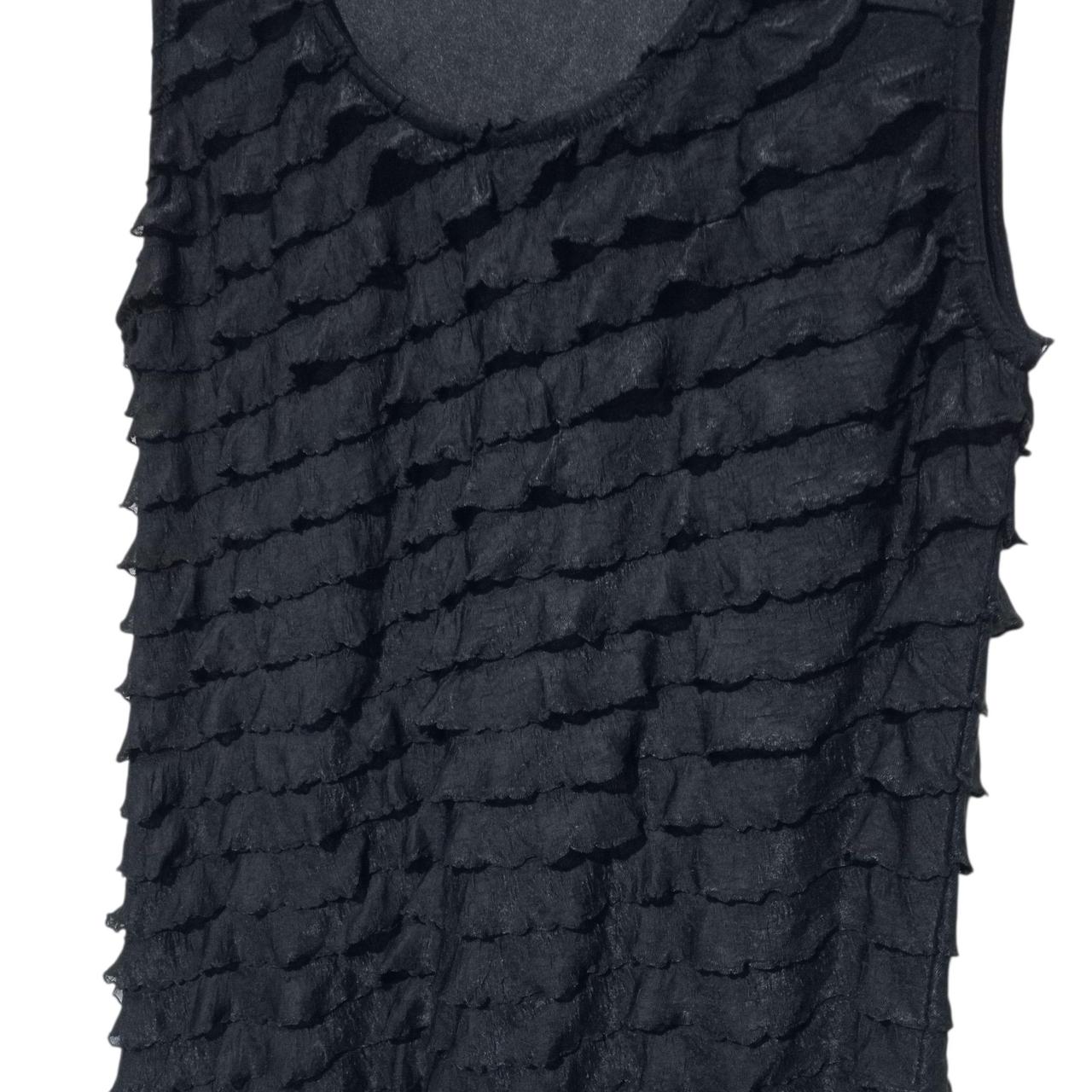 Dress | Women Medium Black Ruffled Mini