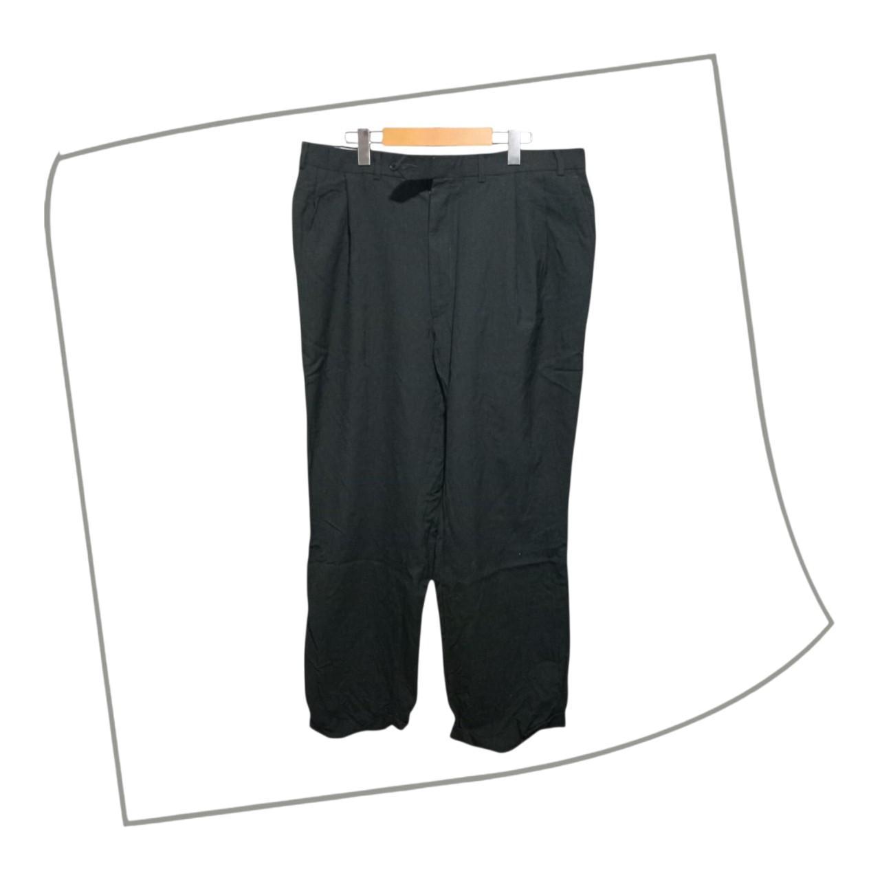 Trousers | Men Large to XL Dark Grey Office Slacks Classic Fit