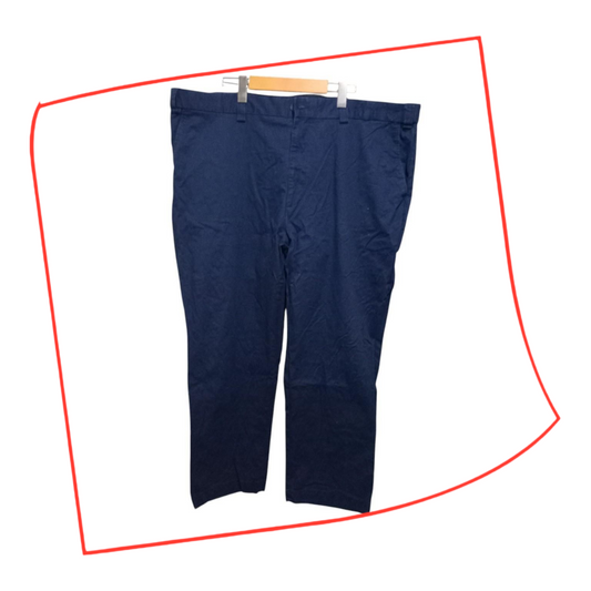 Trousers | Men's Navy Slacks / Chinos Relaxed Fit XXL