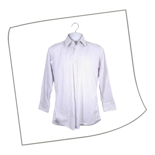 Polo Shirt | Men XS Hugo Boss Pinstripe Long Sleeves