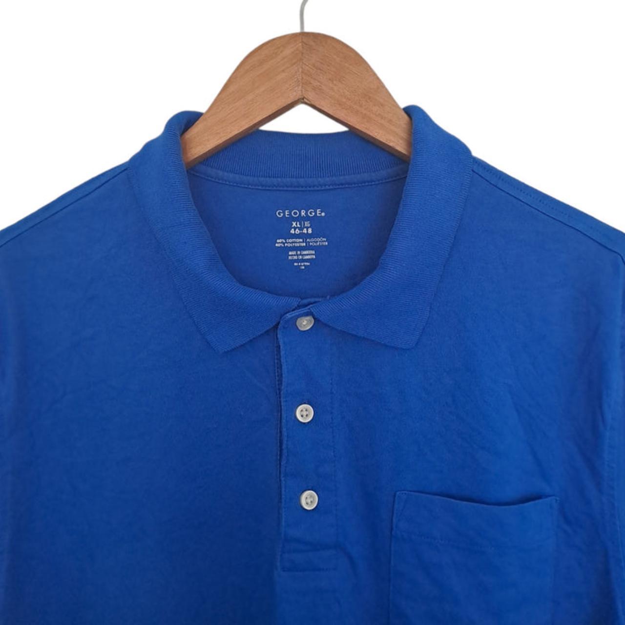 Polo Shirt | Men 'XL' Tight Fit Blue Polo Shirt