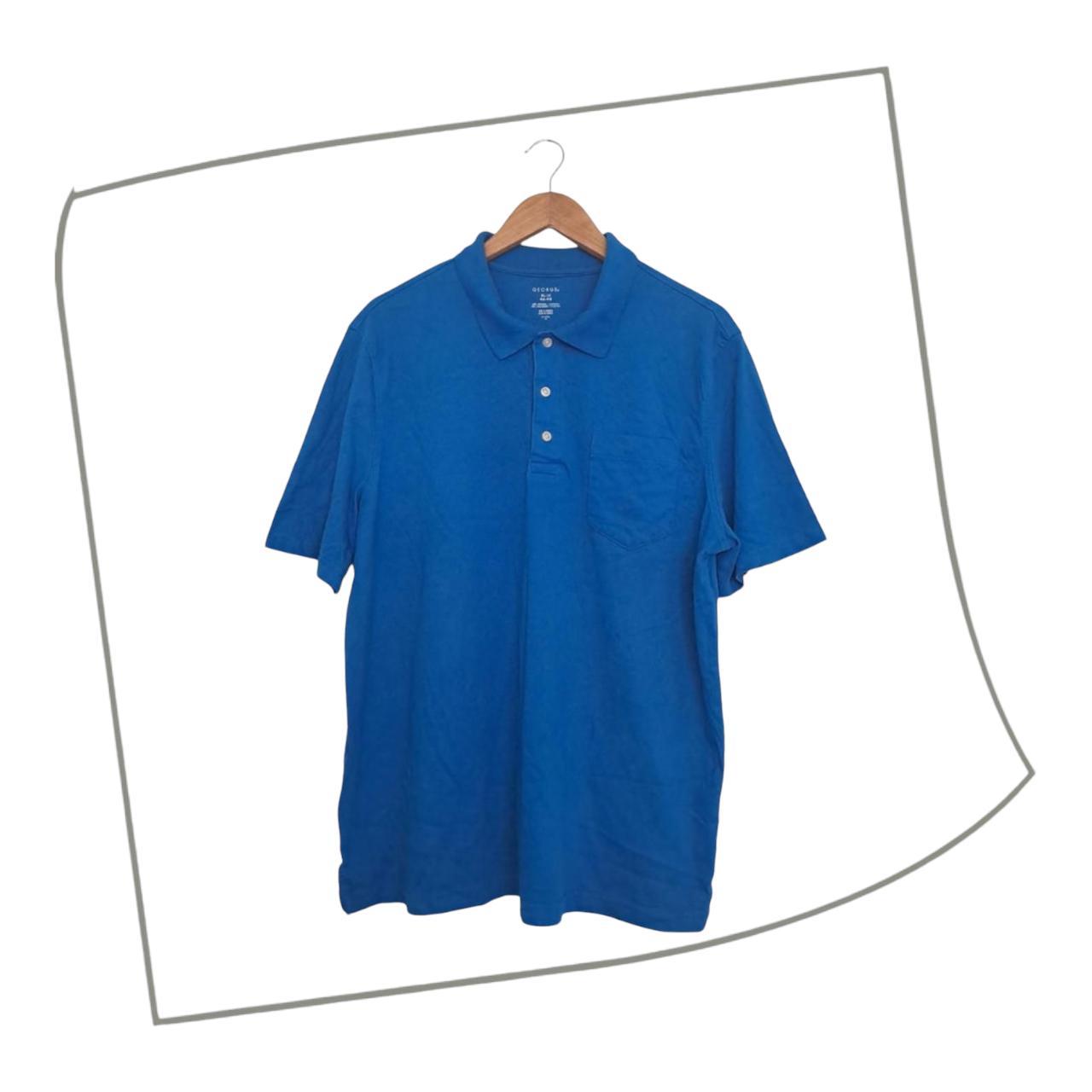 Polo Shirt | Men 'XL' Tight Fit Blue Polo Shirt