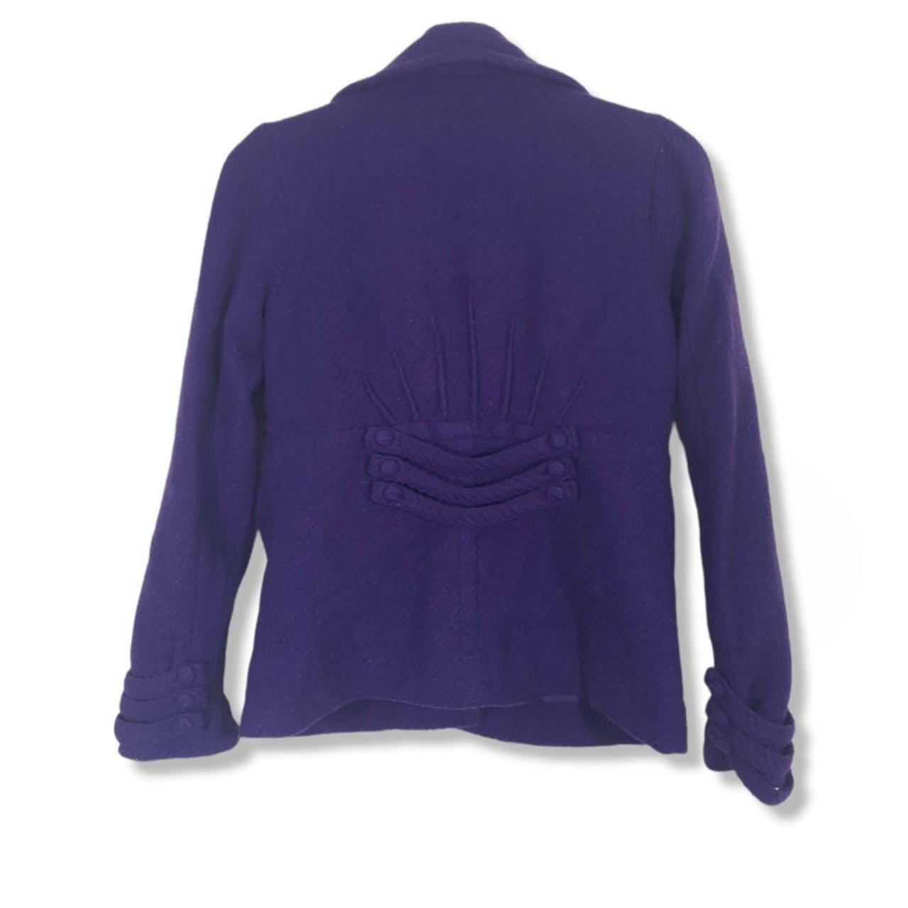 Jacket | Women XS Knitted Top Purple Cardigan