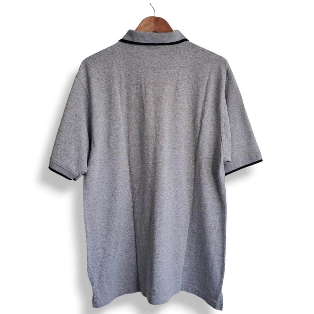 Polo Shirt | Men Large Women XL Grey Collar Shirt