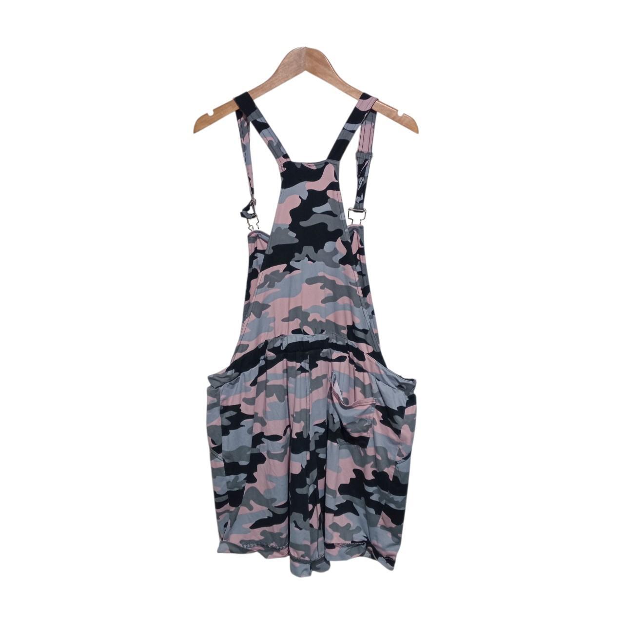 One-Piece | Women's 3X Camouflage Pink Romper Bib Front Adjustable Straps
