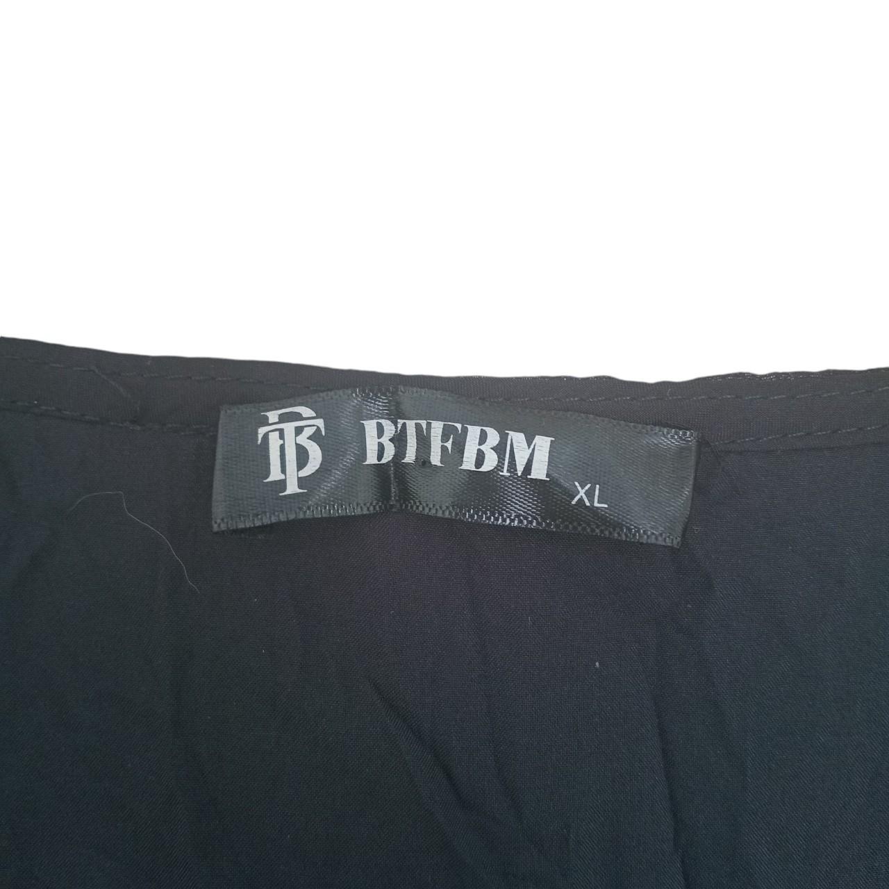 Dress | Women XL Black Dotted Chiffon Overlay