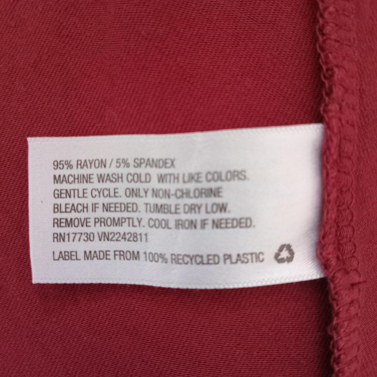 T-shirt | Women Large Casual A-Line Fit Burgundy Top