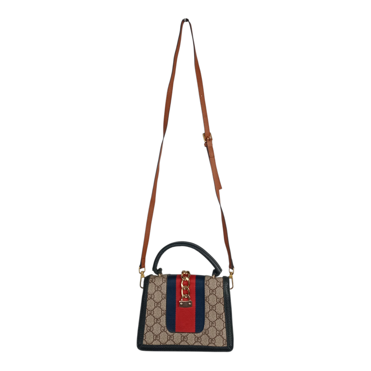 Bag | Women Chic Striped Top Handle Crossbody Bag
