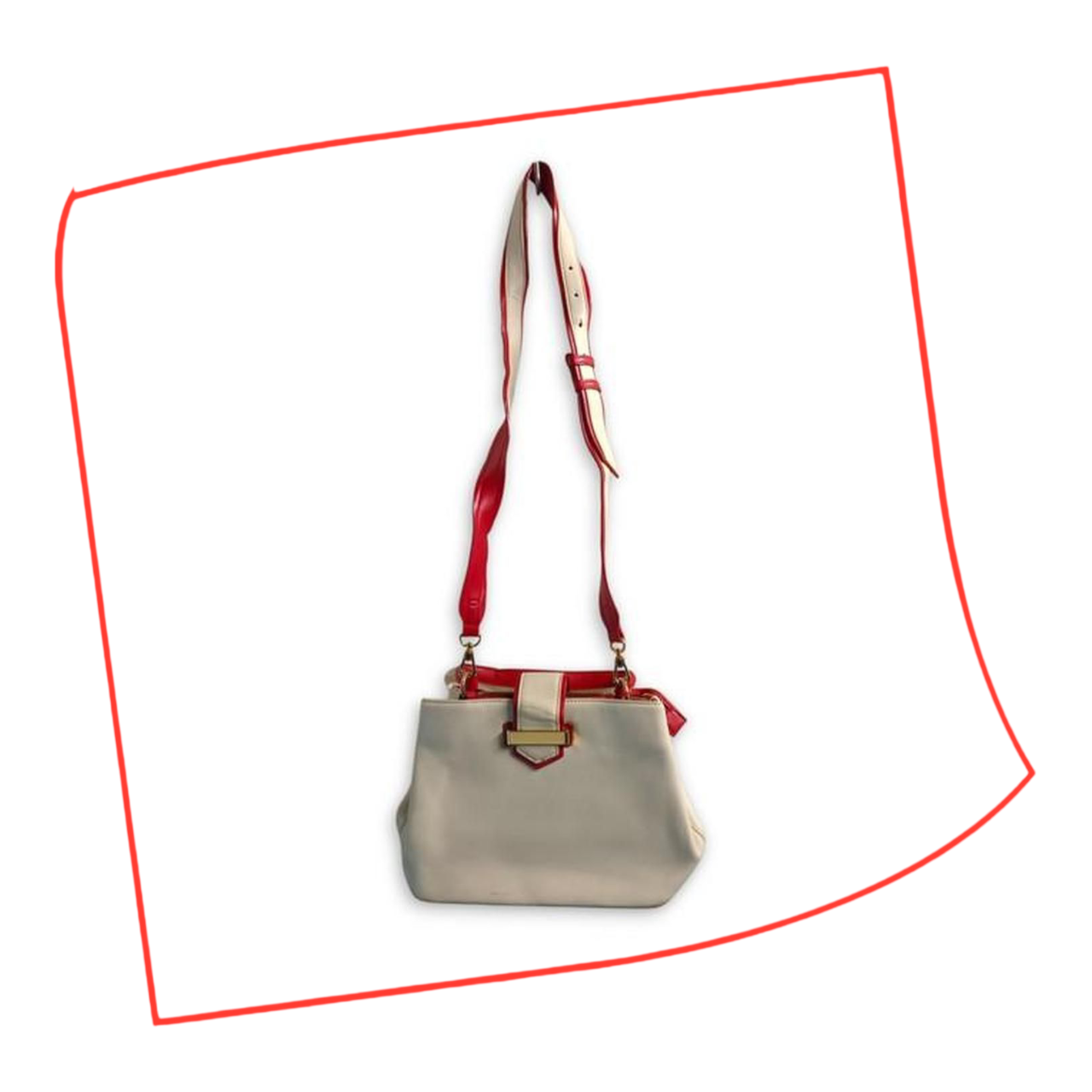 Bag | Women Alluring White & Red Crossbody Sling