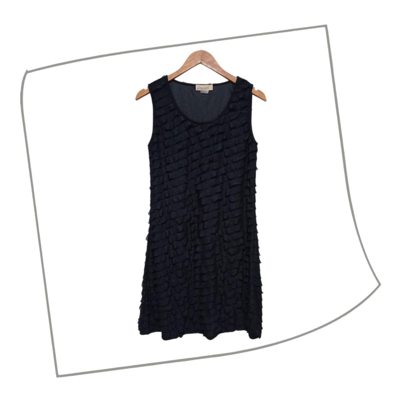 Dress | Women Medium Black Ruffled Mini