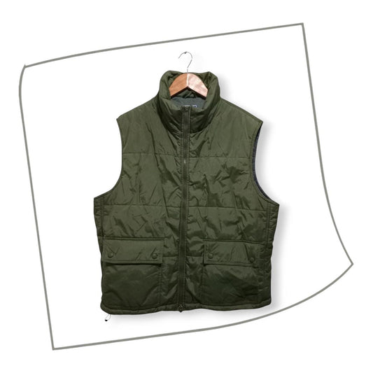 Vest | Men Large CMX Sportswear Insulated Puffer Vest - Olive Green