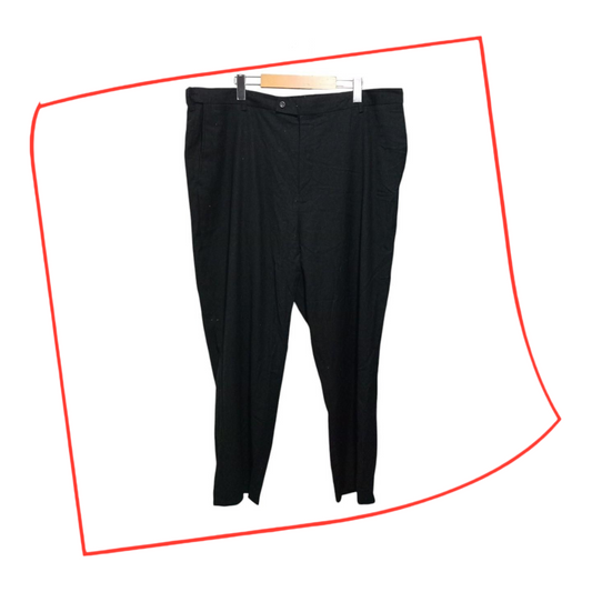 Trousers | Unisex XL to XXL Black Slacks Baggy Fit