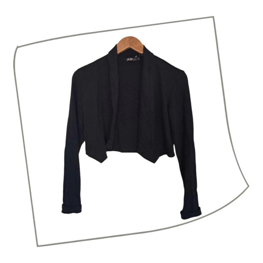 Bolero | Women XS Black Cropped Top