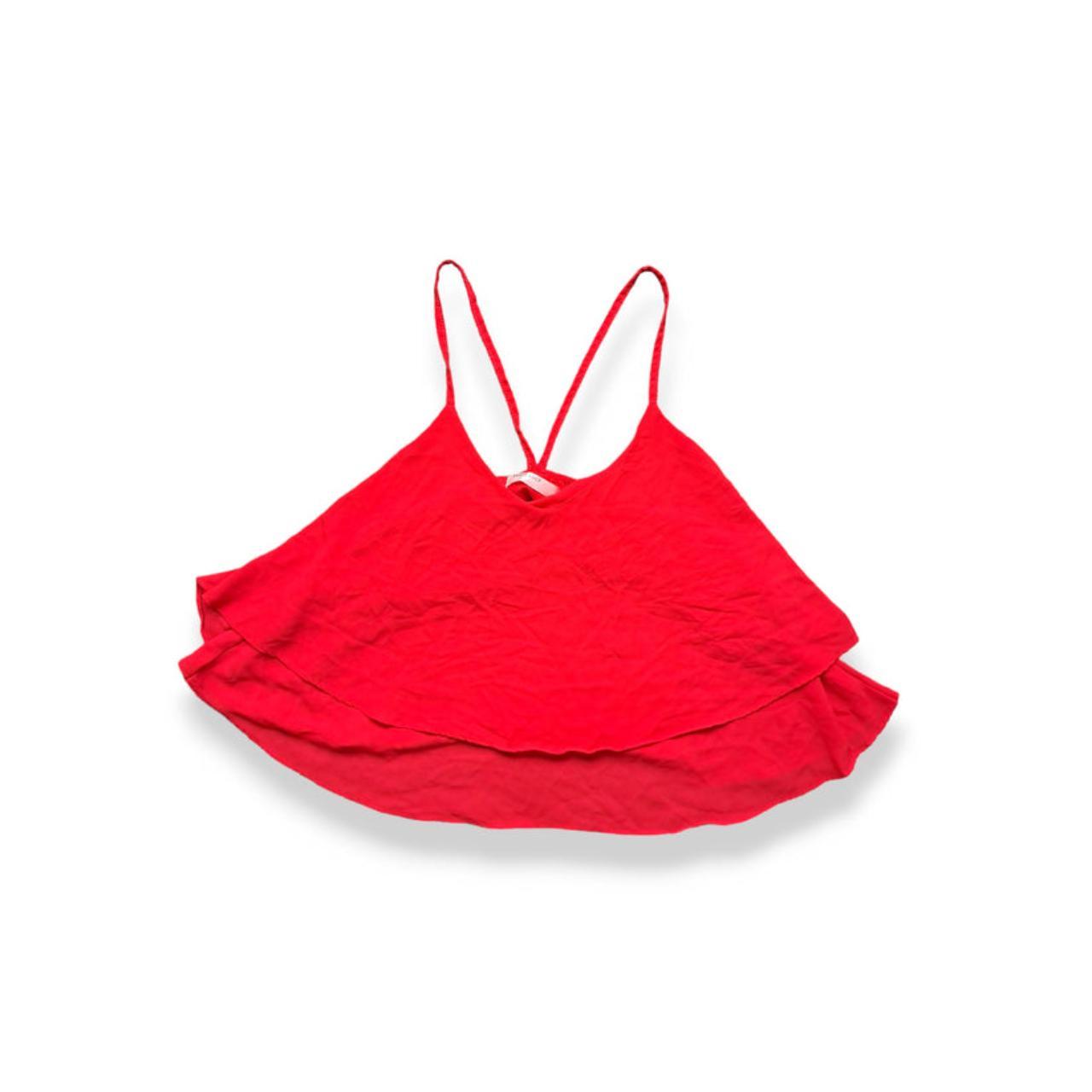 Crop Top | Women Small UK10 Cute Sexy Red Top