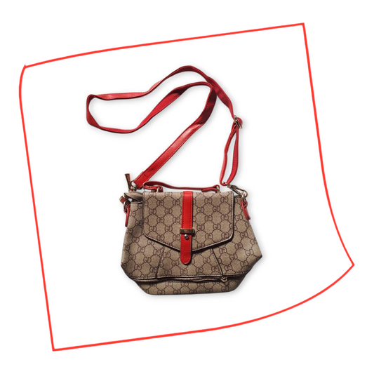 Bag | Women Classic Diamond Pattern Brown Handbag Slingbag