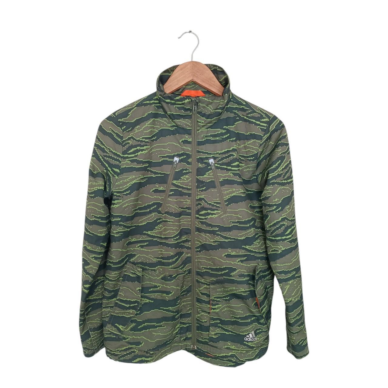 Jacket | Women UK10 Adidas Camo Reversible Jacket - Military Print with Orange Lining