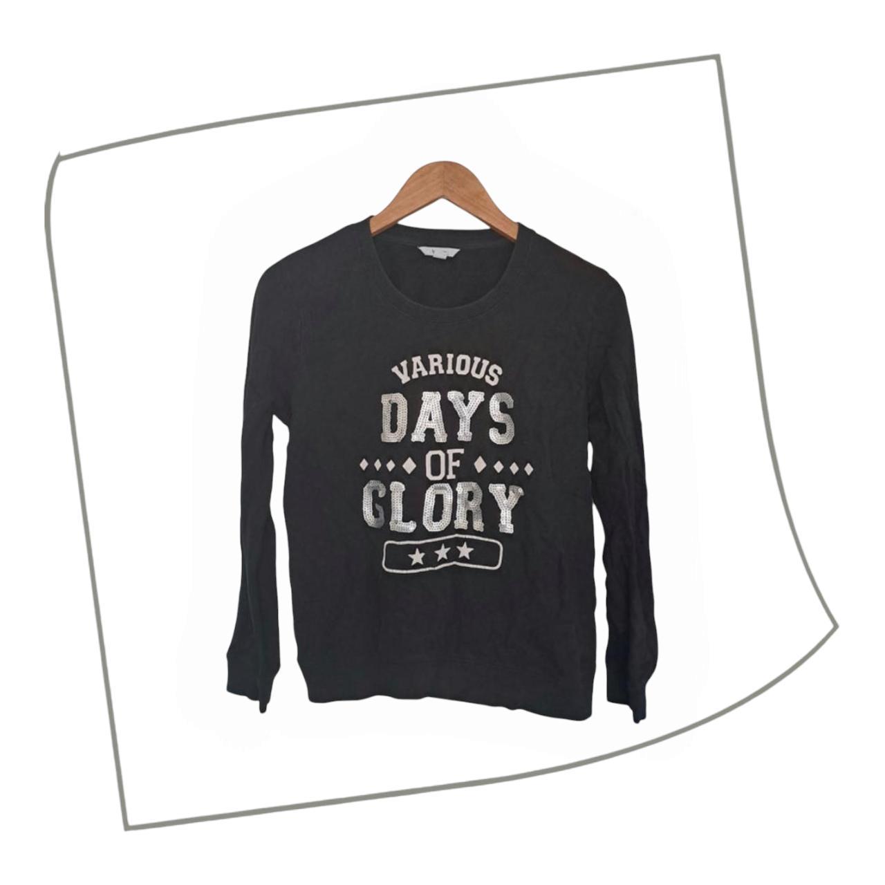 Jumper | Women Medium Men Small Black Sweatshirt