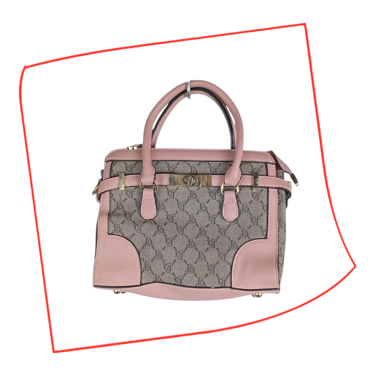 Bag | Women Chic & Versatile Pink Trim Handbag / Shoulder bag