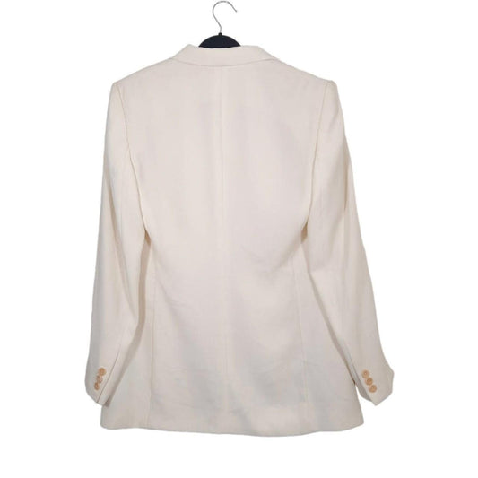 Blazer | Women Medium Size 12 Vintage White Blouse