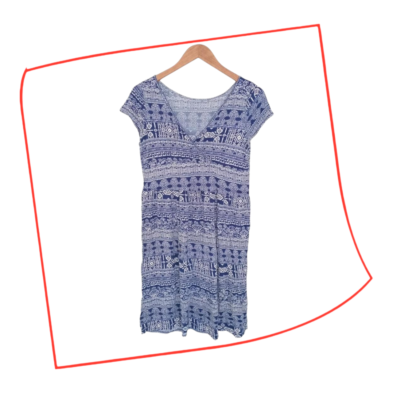 Dress | Women V-neck Lightweight Loungewear Medium UK8