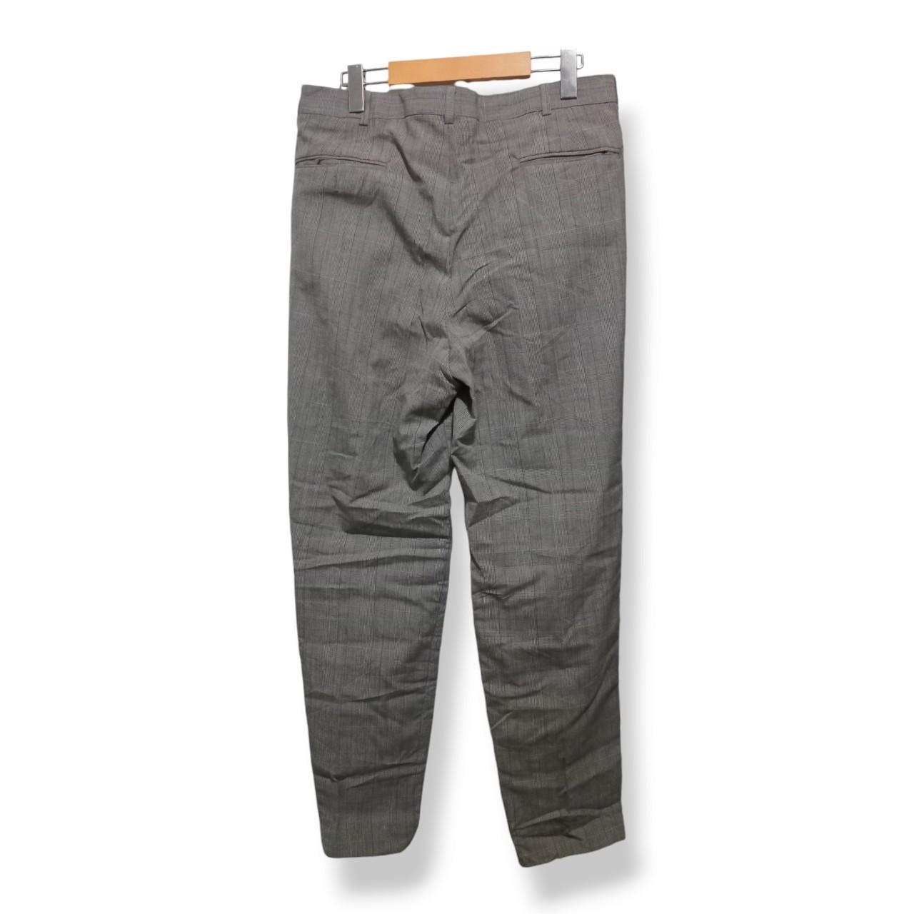 Trousers | Men Small Women Medium Brown Windowpane Pattern