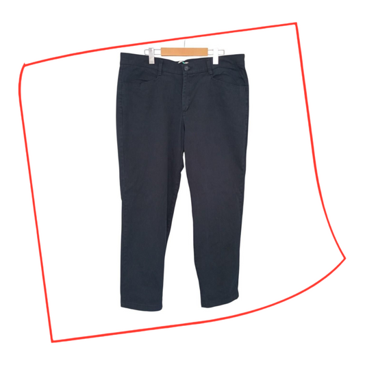 Trousers | Women 16W Medium Lee® Black Relaxed Fit Pants