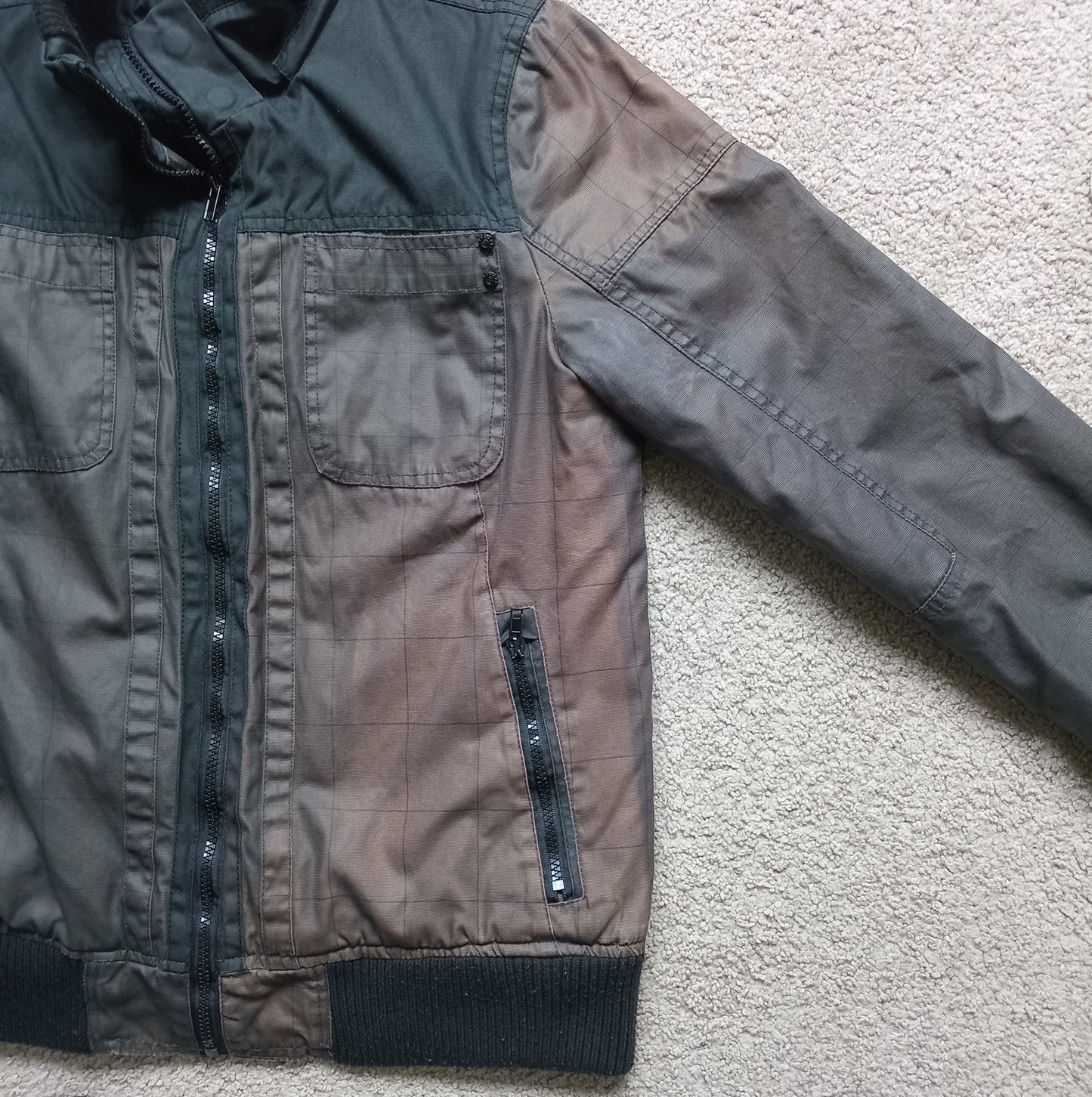 Jacket | Women Small Black Textured Bomber Coat