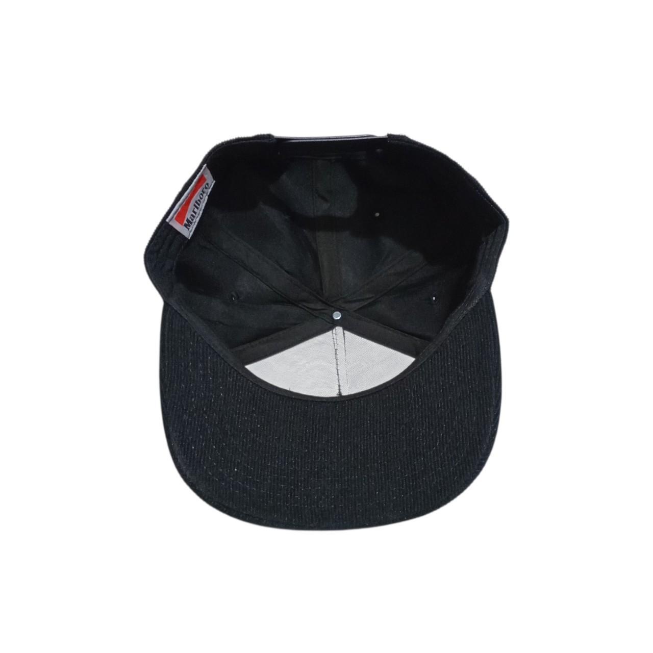 Headgear | Marlboro Corduroy Unique Black & Red Snapback Cap
