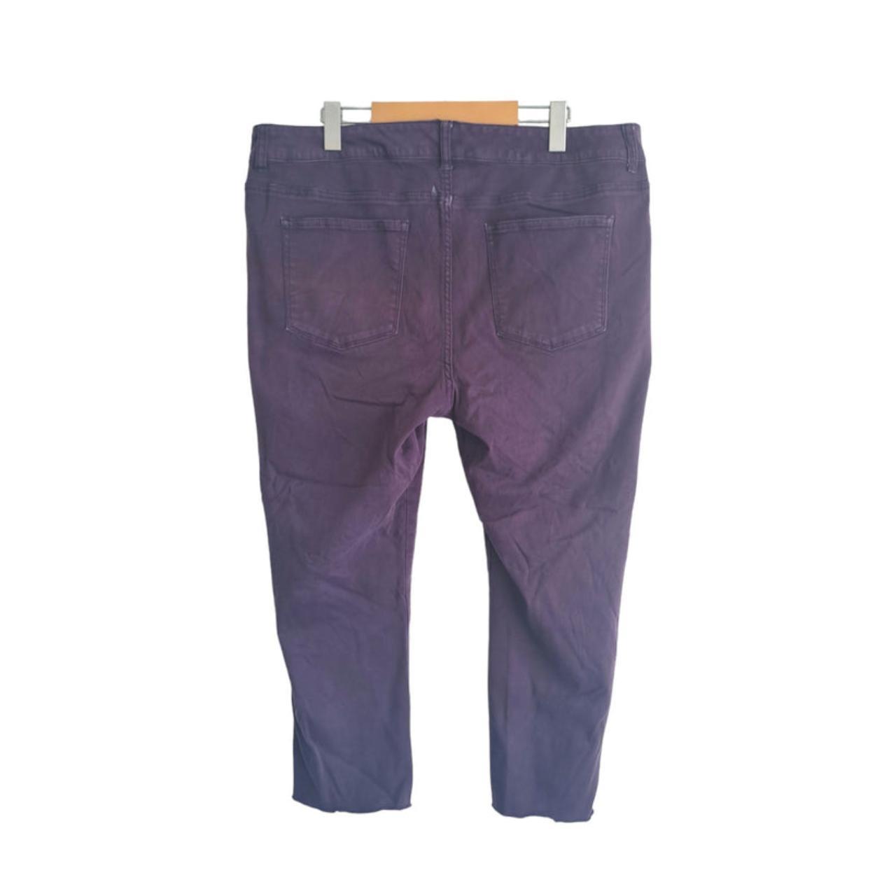 Capri | Men XXL Purple Pants Stretchy Waistline