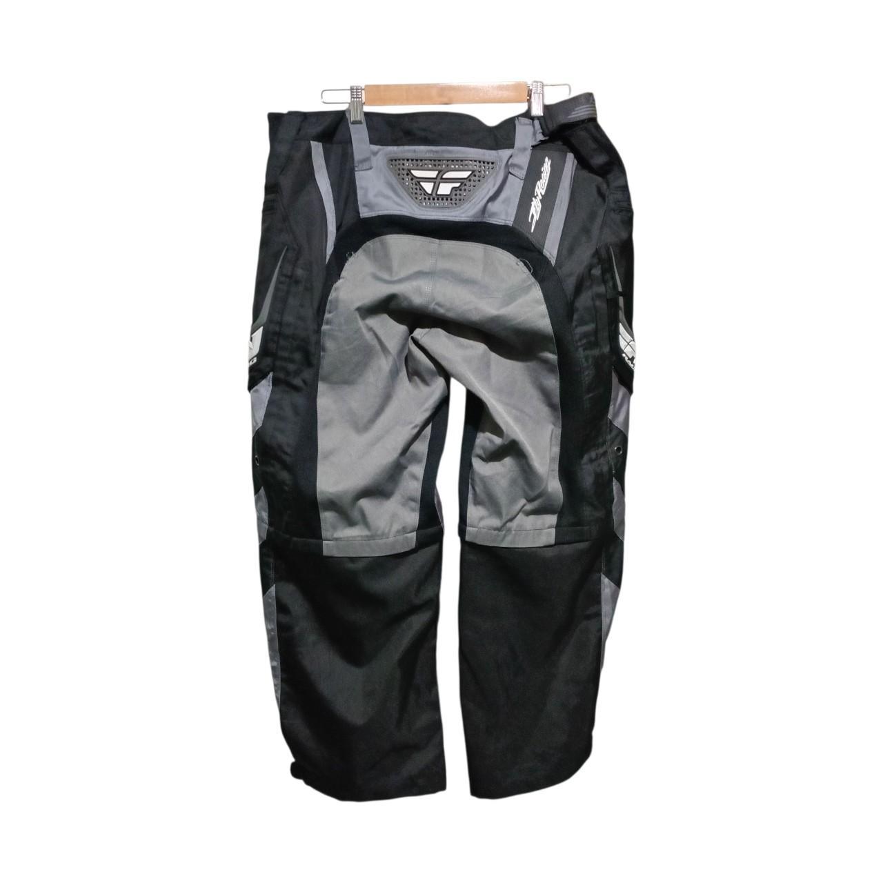 Trousers| Men XL Size 40 Black Grey White Patrol Biker Pants Fly Racing Style