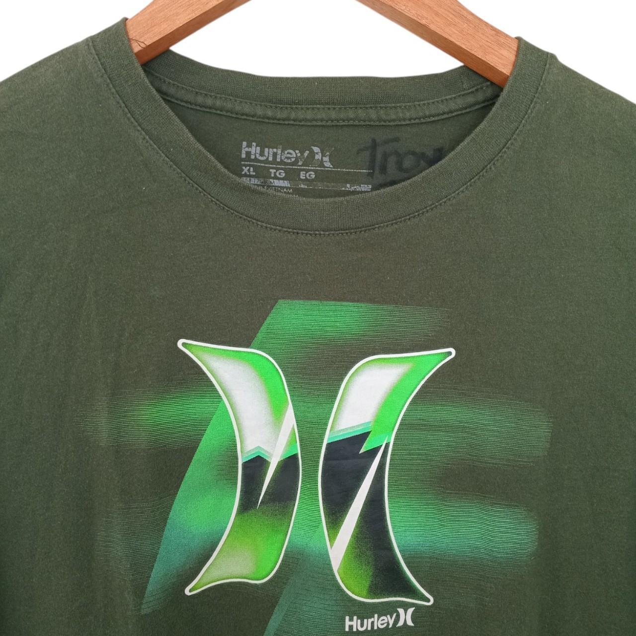 Shirt | Women Medium Hurley Green Cotton Long Sleeves