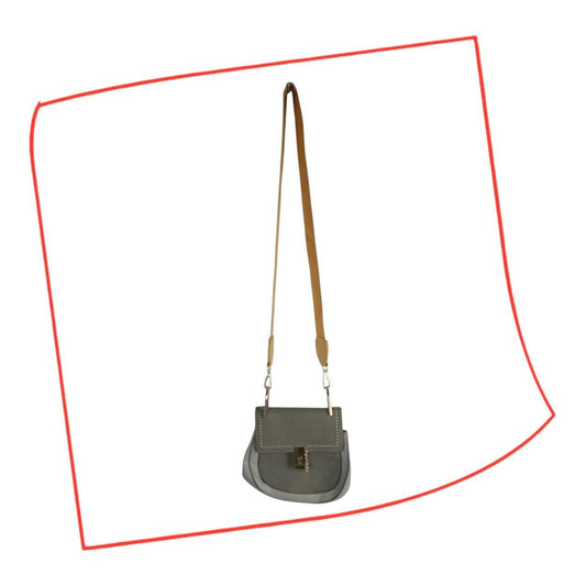 Bag | Women Chic Rounded Grey Shoulder Bag With Yellow Sling