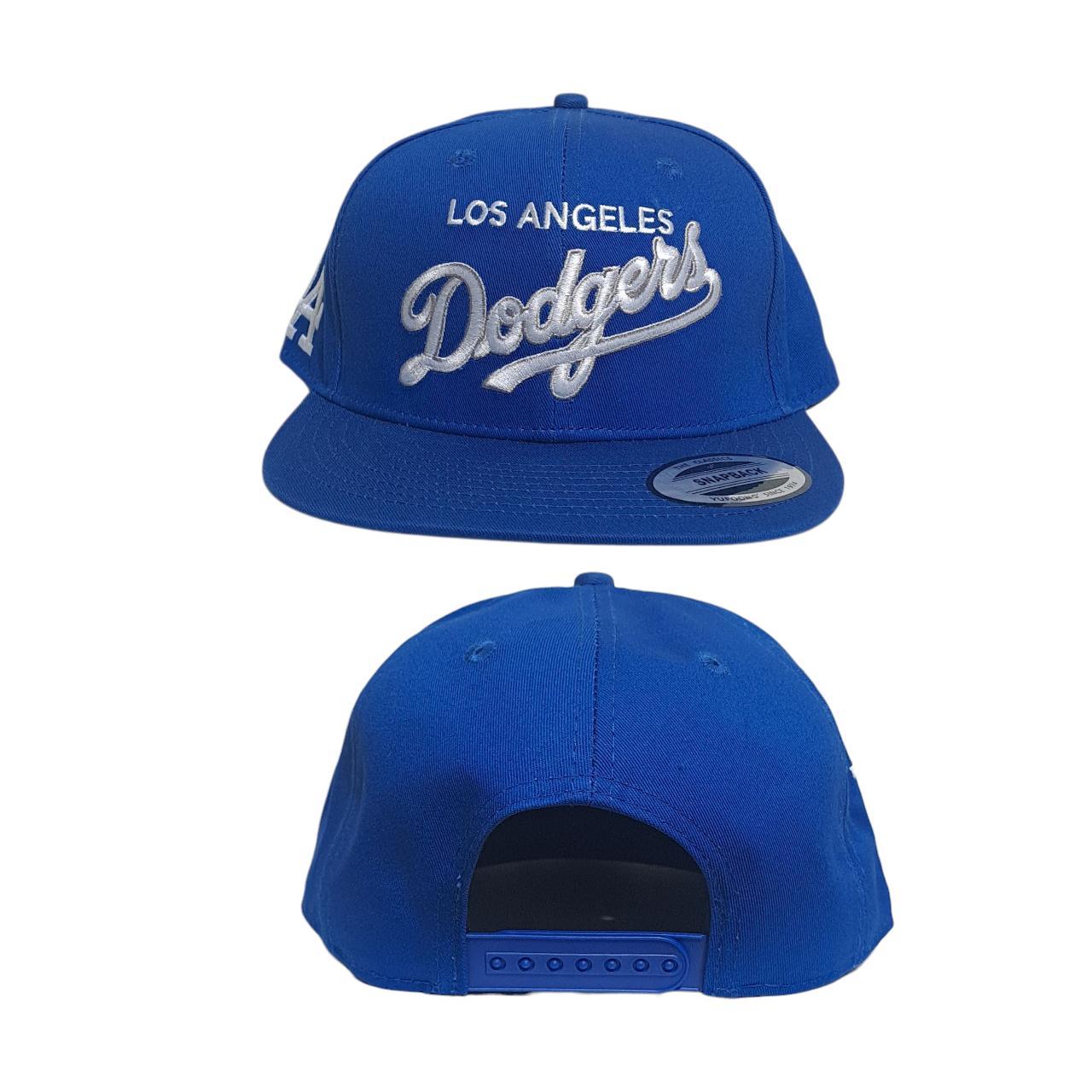 Headgear | Los Angeles Dodgers Classic Font Blue Snapback Cap