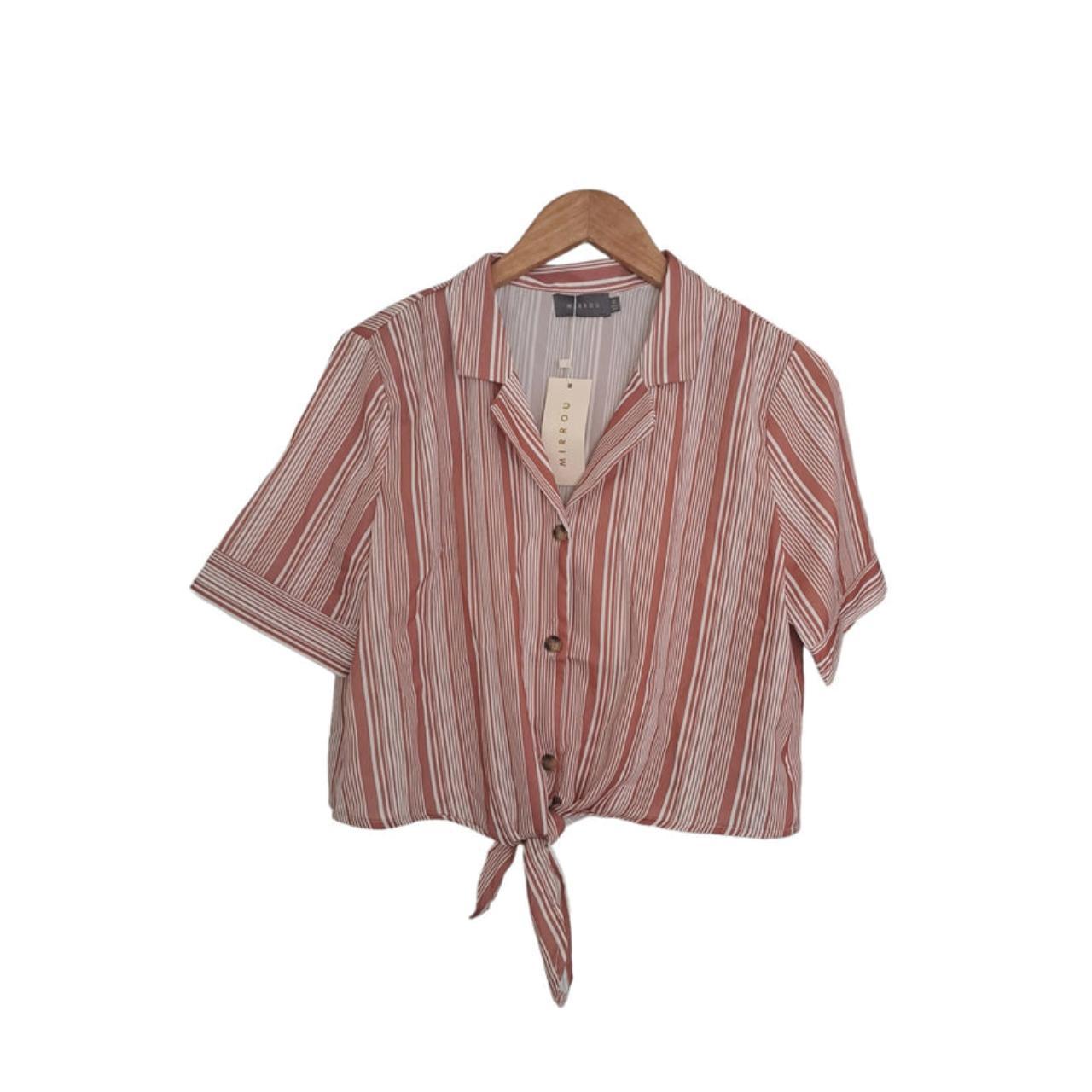 Crop Top | Women Medium UK12 Bolero Style Striped Top