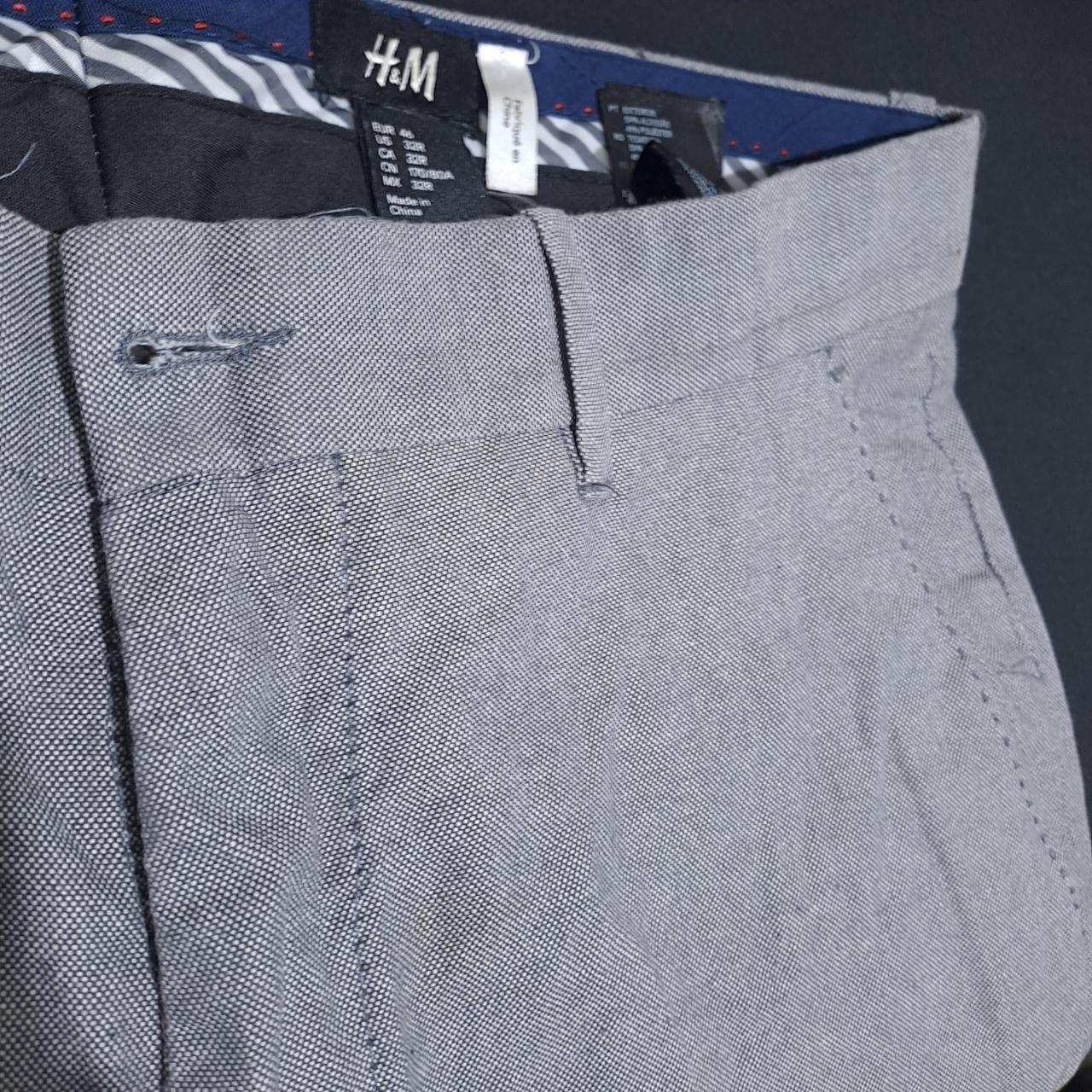 Trousers | Men's Grey Slacks Size 32R Medium Slim Fit