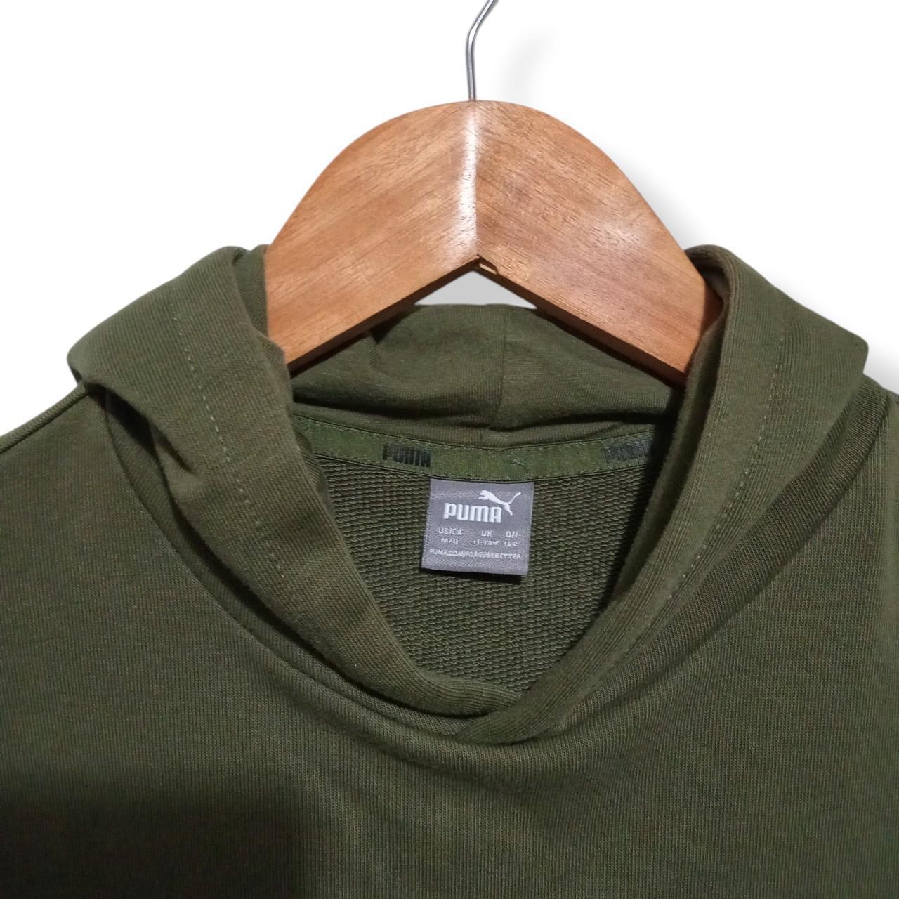 Hoodie | Kids 11-12Y Green Black Puma