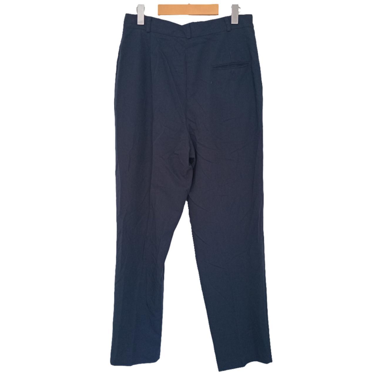 Trousers | Women Medium UK 12 Navy Semi-Baggy Slacks