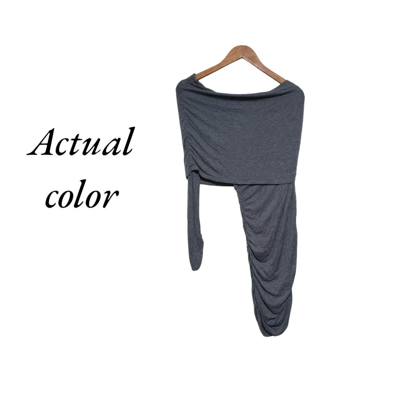 Dress | Women MYSTIC Asymmetrical Super Stretchy One-Shoulder Grey Bodycon Dress Medium