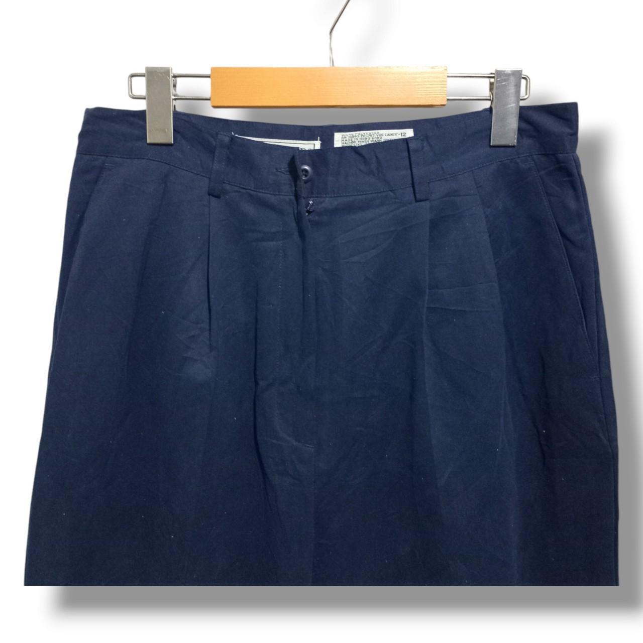 Trousers | Women Medium Size 12 Navy Slacks