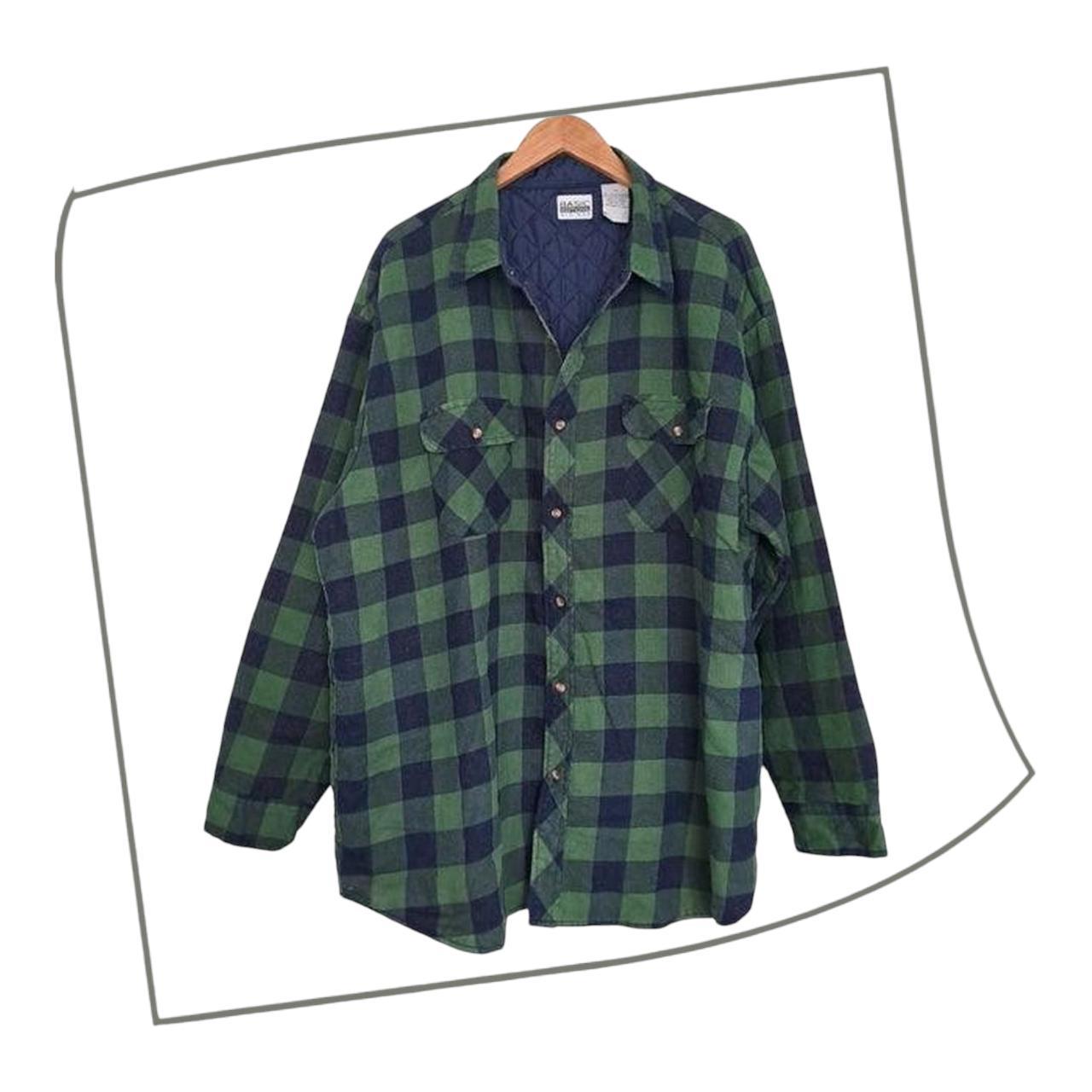 Jacket | Men 3XL Warm Button Up Checkered Quilted Coat